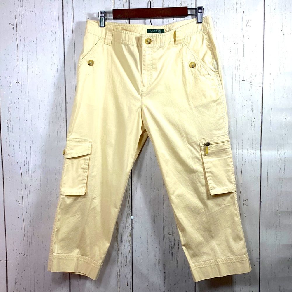 Lauren Ralph Lauren Womens Cargo Cropped Pants